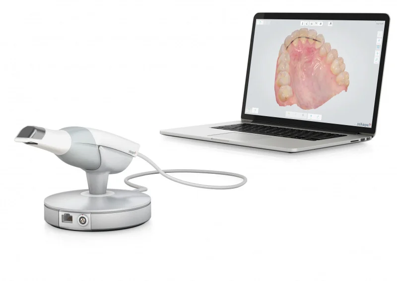 Escáner intraoral 3Shape TRIOS en uso